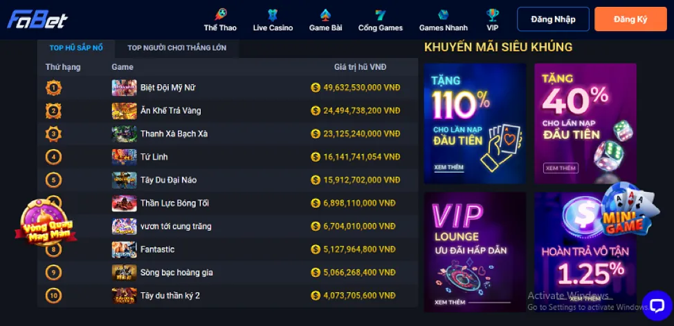 Các loại game đa dạng và công bằng tại 6ff Nổ Hũ